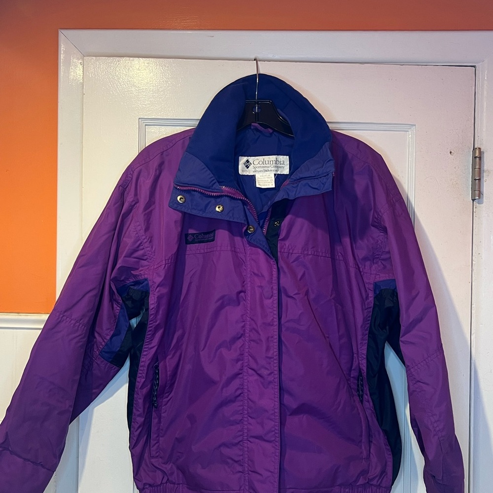 Vintage Bugaboo Columbia Purple and Blue Ski Jacket